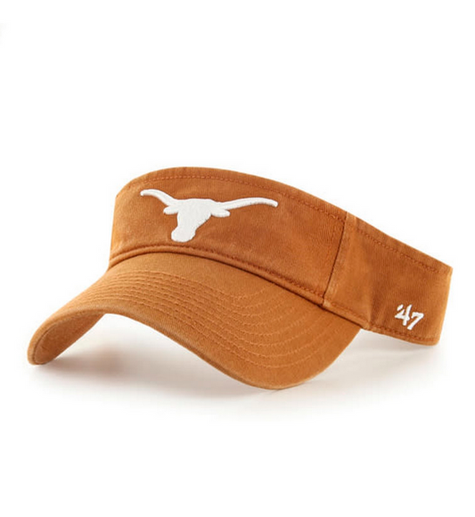 Texas Longhorns '47 Brand Orange Clean Up Visor Adjustable Dad Hat