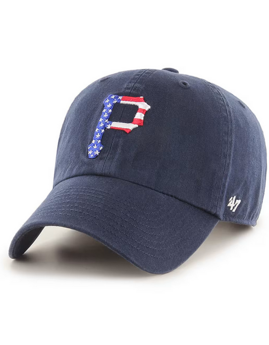 Pittsburgh Pirates '47 Brand Navy Blue Spangled Banner Clean Up Dad Hat