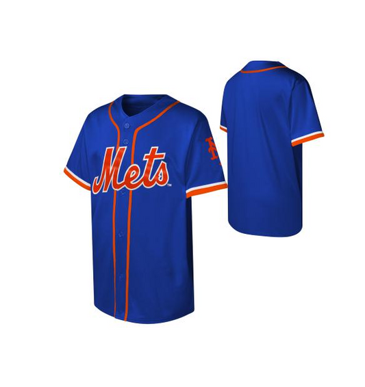 Youth New York Mets Outerstuff Blue Fashion Baseball Jersey