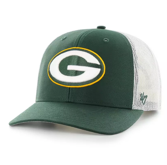 Green Bay Packers '47 Brand Green Trucker Adjustable Snapback Hat