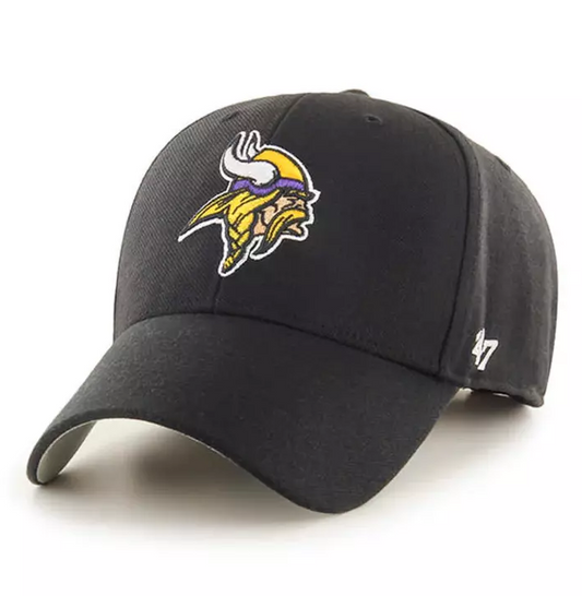 Minnesota Vikings '47 Brand Black Adjustable 47 MVP Hat