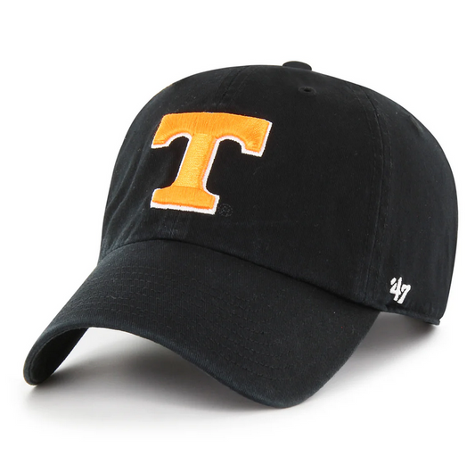 Tennessee Volunteers '47 Brand Black Clean Up Adjustable Dad Hat