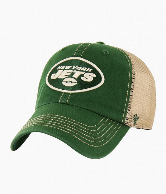 New York Jets '47 Brand Green Trawler Clean Up Adjustable Trucker Dad Hat