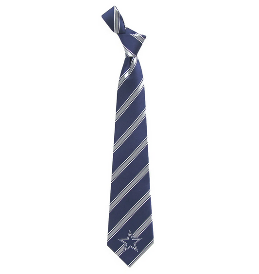 Dallas Cowboys Eagles Wings Navy Blue Mens Woven Polyester Necktie