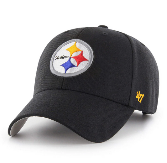 Pittsburgh Steelers '47 Brand Black Adjustable MVP Hat