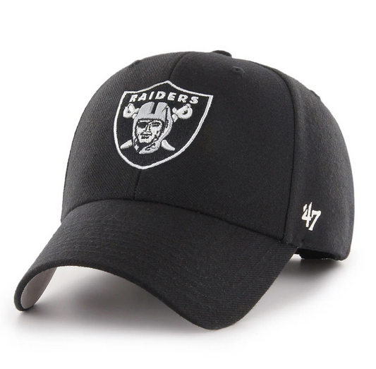 Las Vegas Raiders '47 Brand Black Adjustable MVP Hat