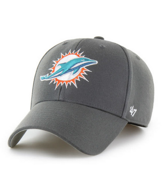 Miami Dolphins '47 Brand Charcoal Adjustable MVP Hat