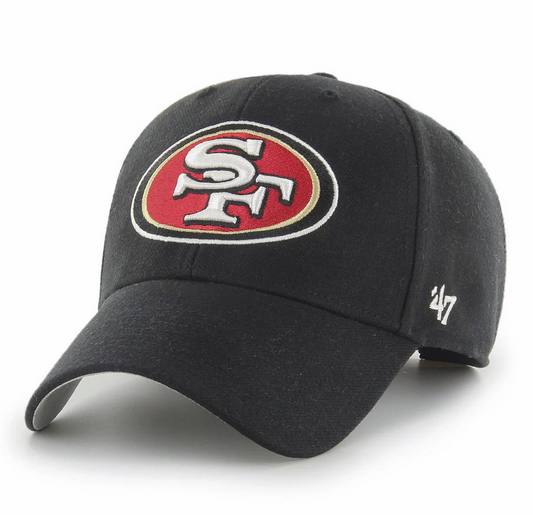 San Francisco 49ers '47 Brand Black Adjustable MVP Hat