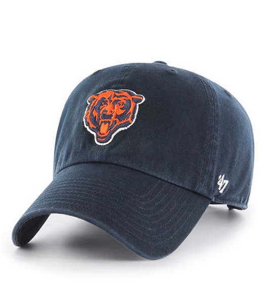 Chicago Bears '47 Brand Navy Blue Historic Clean Up Adjustable Dad Hat