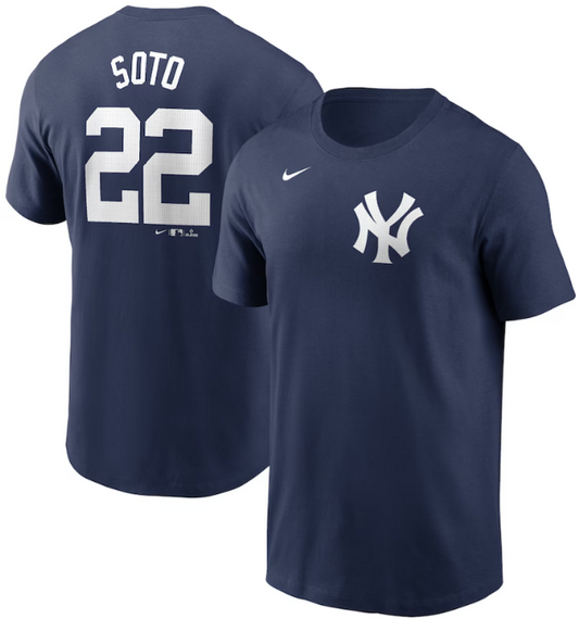 Youth New York Yankees Juan Soto Nike Navy Blue N&N Player Jersey T-Shirt