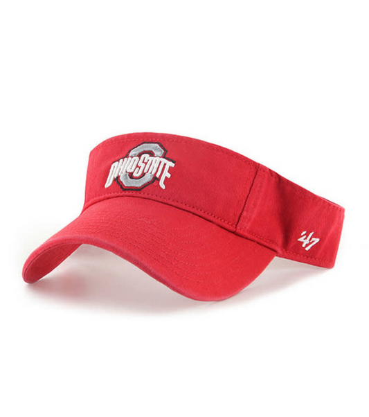 Ohio State Buckeyes '47 Brand Red Clean Up Visor Adjustable Dad Hat
