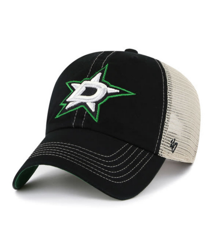 Dallas Stars '47 Brand Black Trawler Clean Up Adjustable Trucker Dad Hat