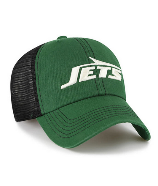 New York Jets '47 Brand Green Trawler Clean Up Adjustable Trucker Dad Hat