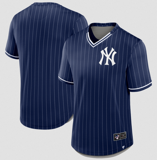 New York Yankees Fanatics Navy Blue Challenging Victory Jersey Shirt