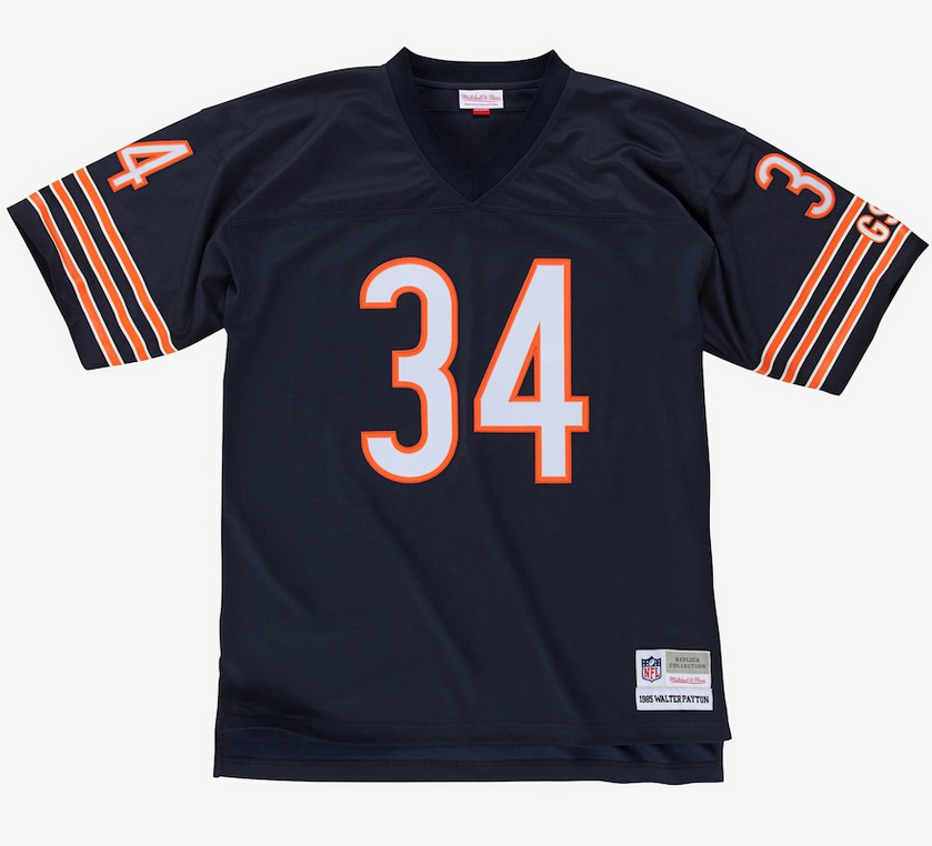 Chicago Bears Walter Payton Mitchell & Ness Navy Blue Legacy Jersey