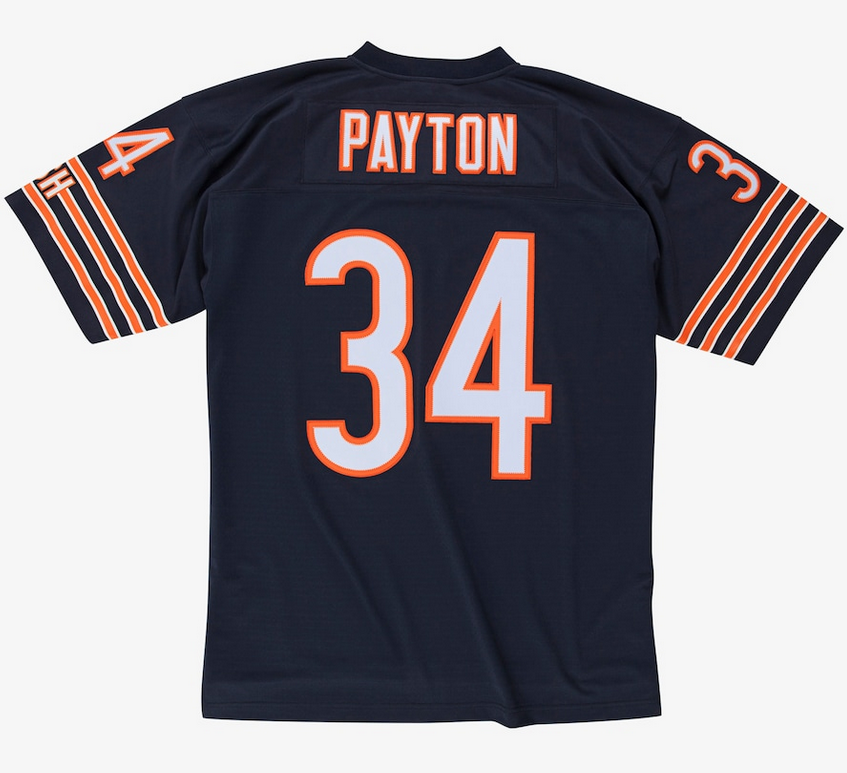 Chicago Bears Walter Payton Mitchell & Ness Navy Blue Legacy Jersey