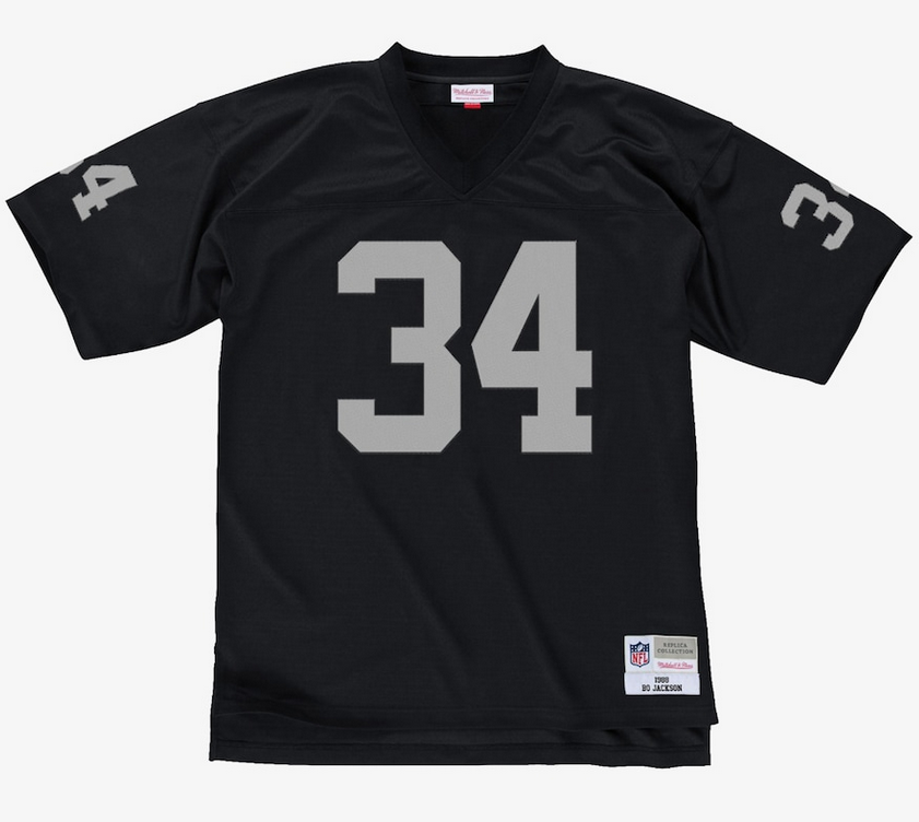 Los Angeles Raiders Bo Jackson Mitchell & Ness Black Legacy Jersey