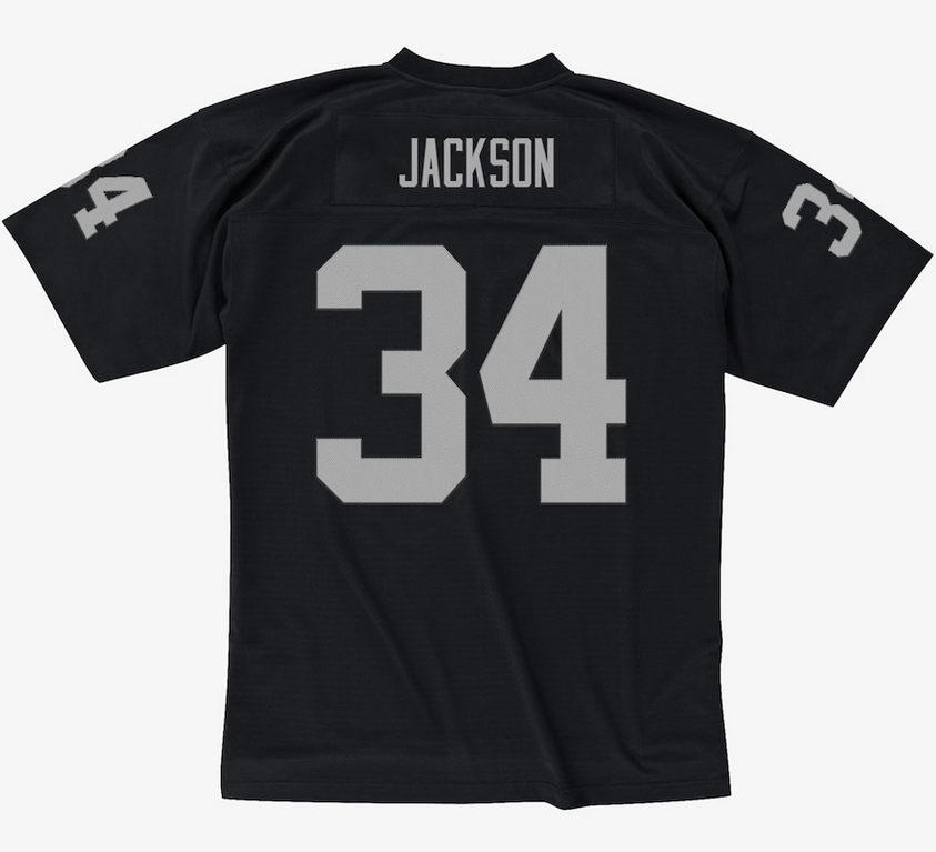 Los Angeles Raiders Bo Jackson Mitchell & Ness Black Legacy Jersey