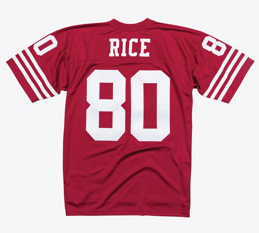 San Francisco 49ers Jerry Rice Mitchell & Ness Scarlett Legacy Jersey