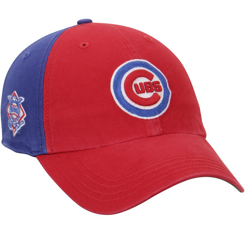 Chicago Cubs '47 Brand Red Flagstaff Clean Up Adjustable Dad Hat