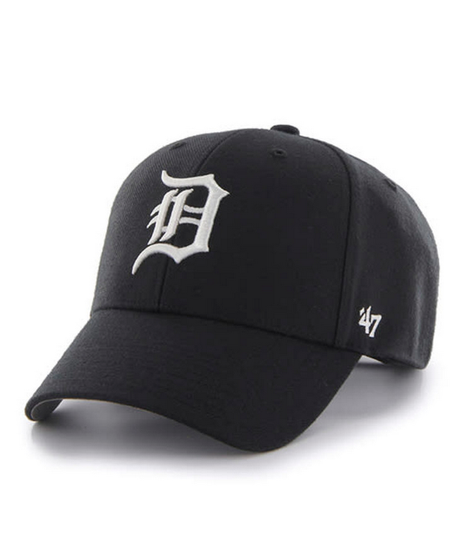 Detroit Tigers '47 Brand Black MVP Adjustable Hat