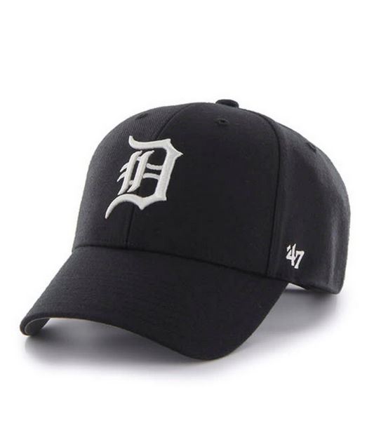 Detroit Tigers '47 Brand Black MVP Adjustable Hat
