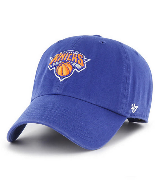 New York Knicks '47 Brand Blue Clean Up Adjustable Dad Hat