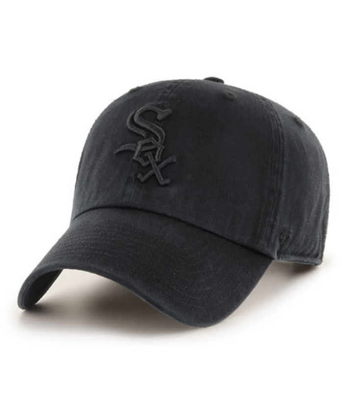 Chicago White Sox '47 Brand Black On Black Clean Up Adjustable Dad Hat