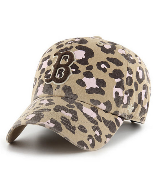 Women's Boston Red Sox '47 Brand Khaki Bagheera Clean Up Adjustable Hat