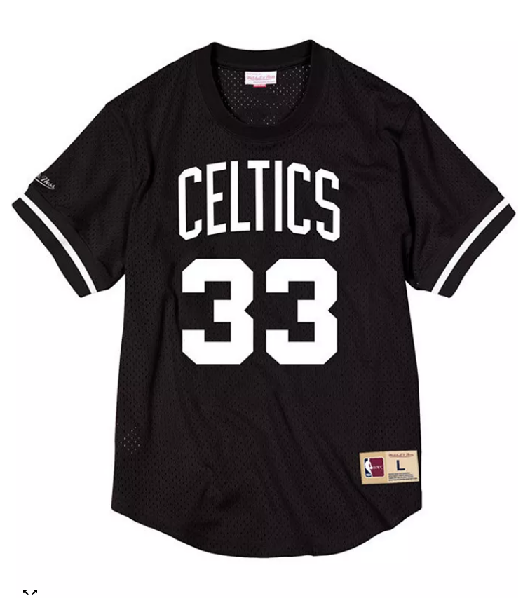 Boston Celtics Larry Bird Mitchell & Ness Black Men's Jersey- Large