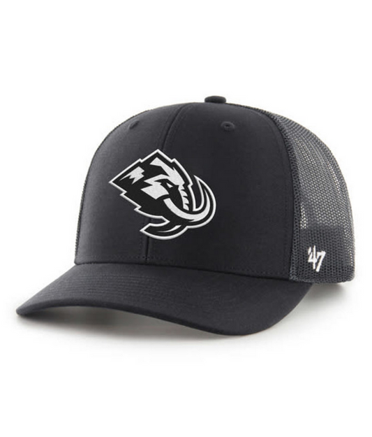 Utah Mammoth '47 Brand Black Trucker Adjustable Hat