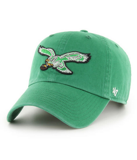 Philadelphia Eagles '47 Brand Green Legacy Clean Up Adjustable Dad Hat
