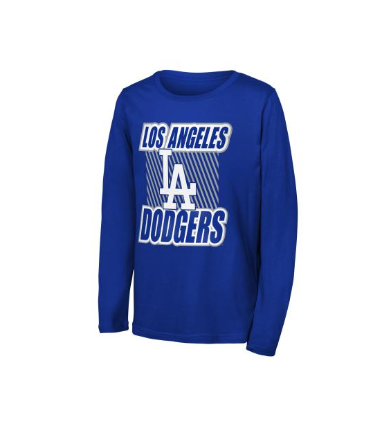 Youth Los Angeles Dodgers Outerstuff Blue Never Settle Long Sleeve T-Shirt