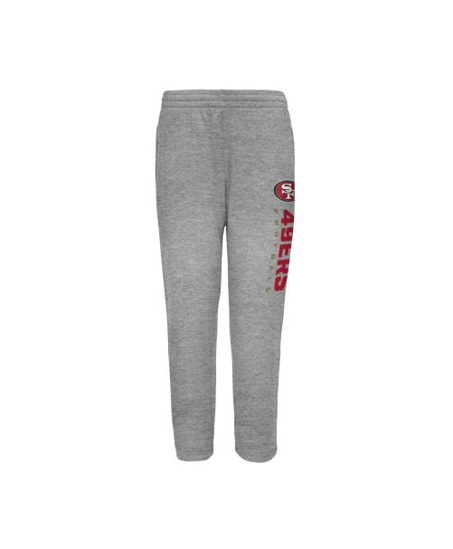 Youth San Francisco 49ers Outerstuff Grey Run Hard Fleece Pants