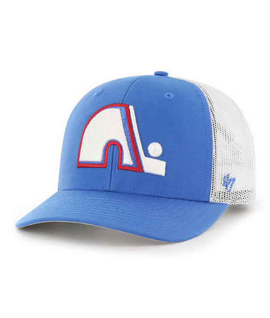 Quebec Nordiques '47 Brand Blue Trucker Snapback Adjustable Hat