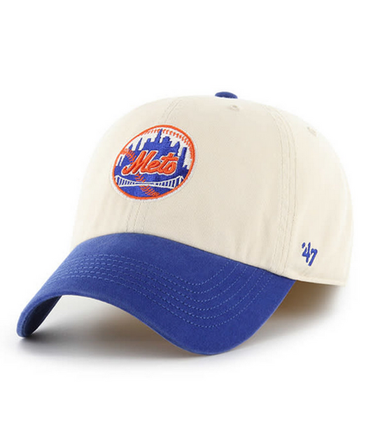 New York Mets '47 Brand Two Tone Classic Fitted Franchise Hat