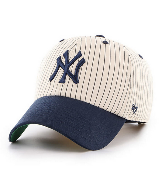 New York Yankees '47 Brand Natural Pinstripes Homerun Clean Up Hat