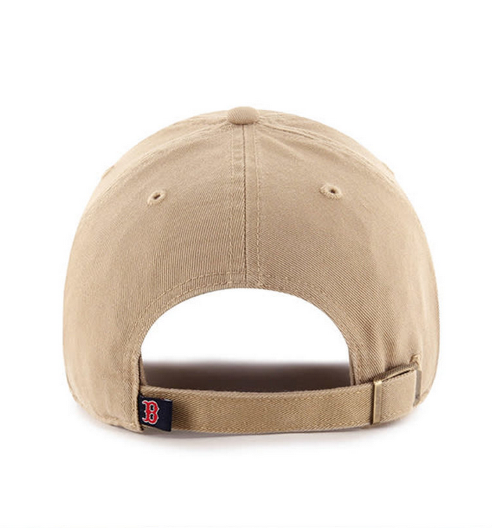 Boston Red Sox '47 Brand Khaki Clean Up Adjustable Dad Hat