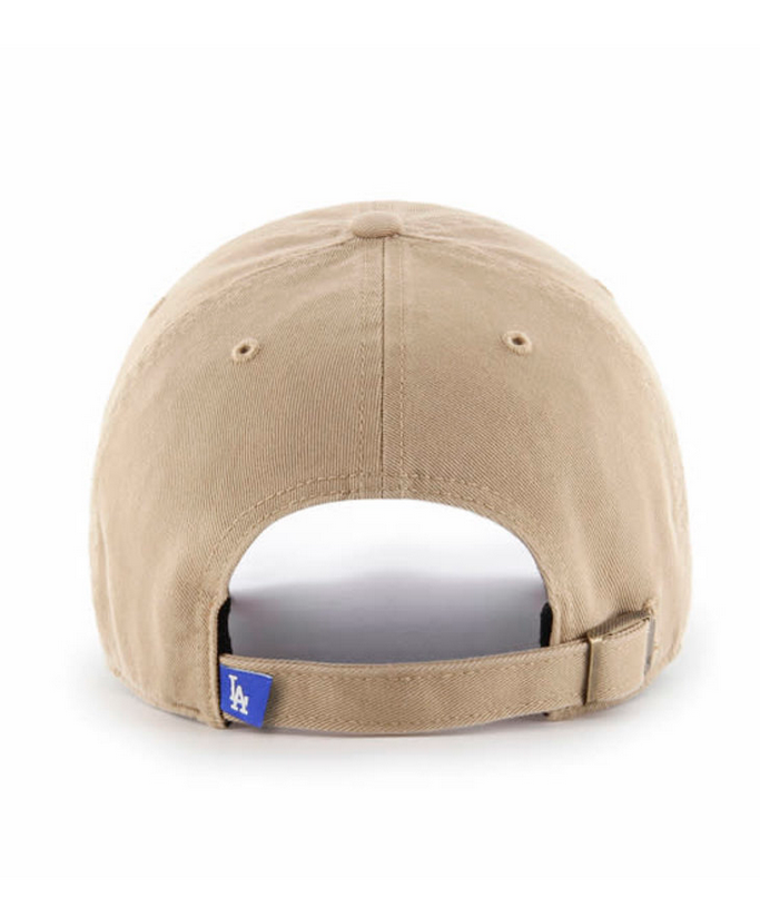 Los Angeles Dodgers '47 Brand Khaki Clean Up Adjustable Dad Hat