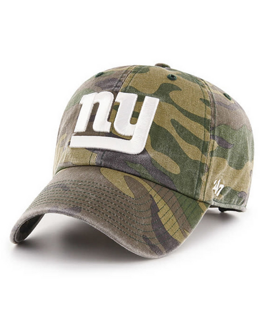 New York Giants '47 Brand Camo Clean Up Adjustable Dad Hat