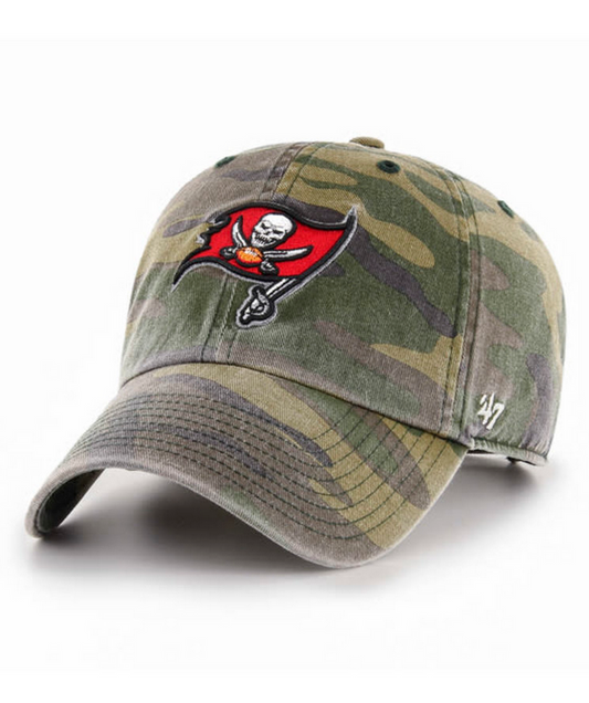 Tampa Bay Buccaneers '47 Brand Camo Clean Up Adjustable Dad Hat