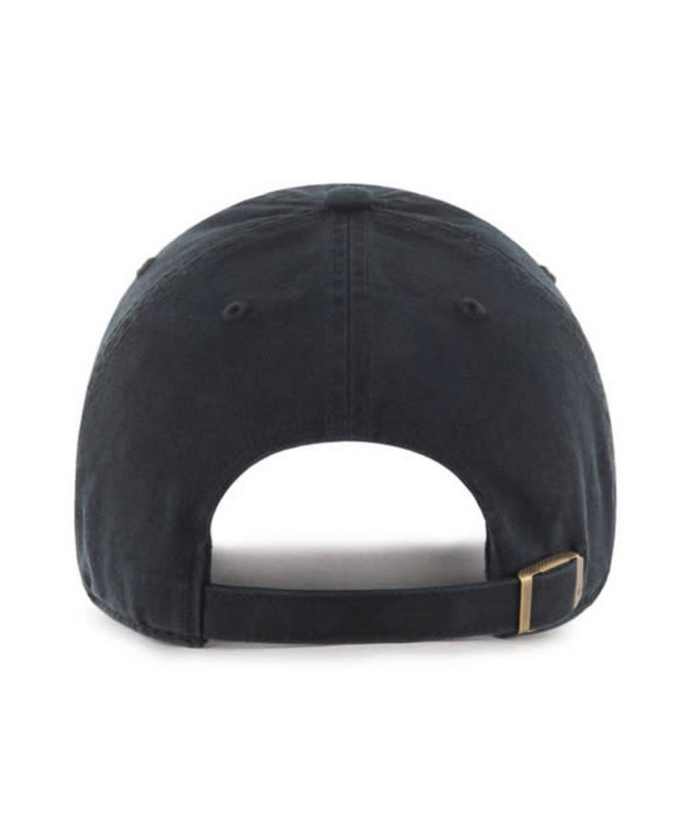 Detroit Lions '47 Brand Black Clean Up Adjustable Dad Hat