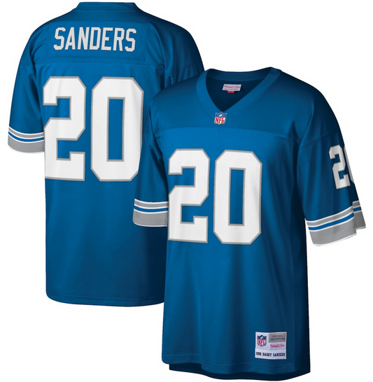 Detroit Lions Barry Sanders Mitchell & Ness Blue Legacy Jersey