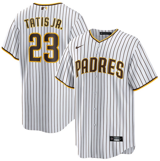 Youth San Diego Padres Fernando Tatis Jr. White Home Baseline Jersey