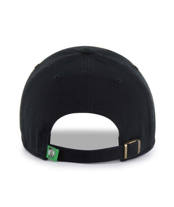 Boston Celtics '47 Brand Black Clean Up Adjustable Dad Hat