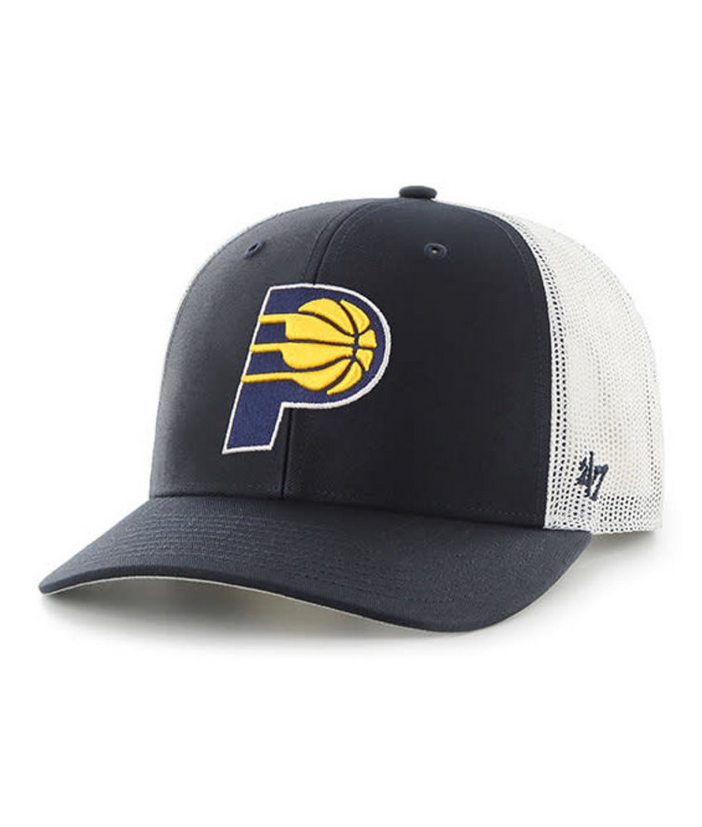 Indiana Pacers '47 Brand Navy Blue Trucker Snapback Adjustable Hat