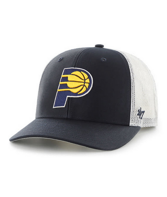 Indiana Pacers '47 Brand Navy Blue Trucker Snapback Adjustable Hat
