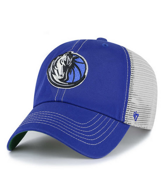 Dallas Mavericks '47 Brand Blue Trawler Clean Up Adjustable Trucker Dad Hat