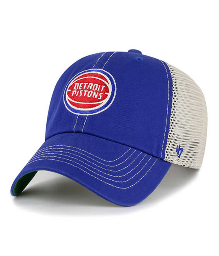 Detroit Pistons '47 Brand Blue Trawler Clean Up Adjustable Trucker Dad Hat