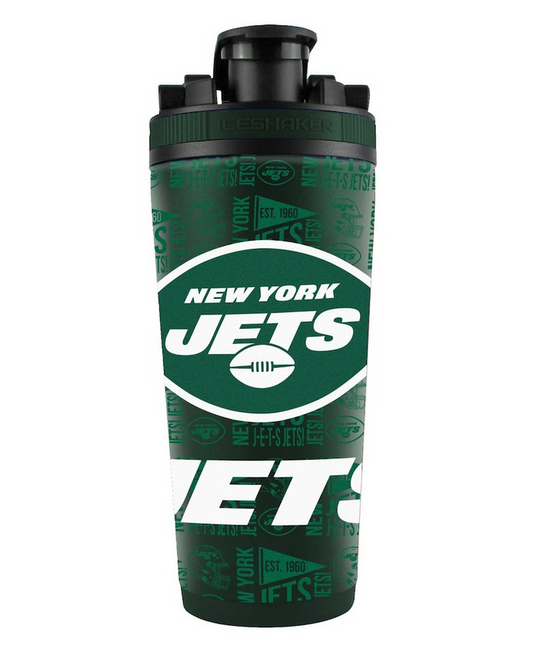 New York Jets 26oz. 4D Stainless Steel Shaker Bottle